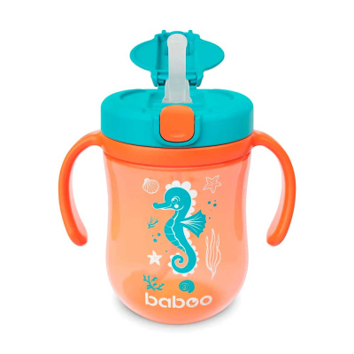 Кружка-поильник с трубочкой 300 мл Baboo 8-132 1